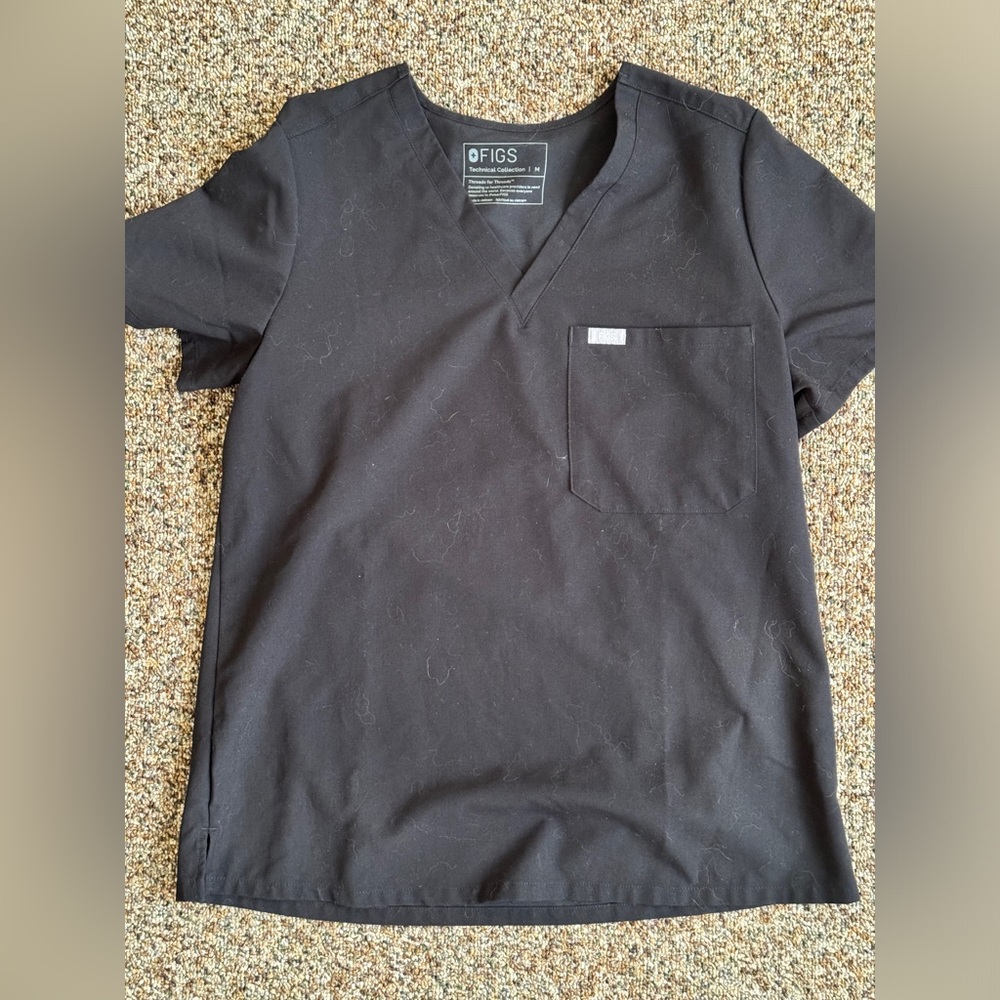Figs Catarina Top Black